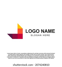 Colorful abstract logo design. for your company or brand logo vector