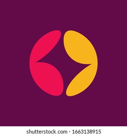 Colorido logo abstracto. Diseño de iconos. Elementos de plantilla - signo vectorial