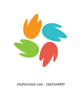 Colorido logo abstracto. Diseño de iconos. Elementos de plantilla - signo vectorial