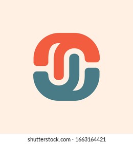 Colorful abstract logo. Icon design. Template elements - vector sign
