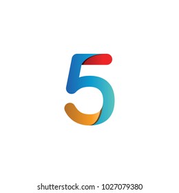Colorful abstract logo and icon template number 5