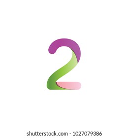 Colorful abstract logo and icon template number 2