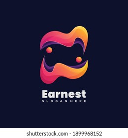 colorful abstract logo illustration vector template