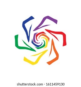 colorful abstract logo vector art design for your business or activities