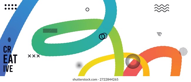 Colorful Abstract Loops Design for Creative Projects