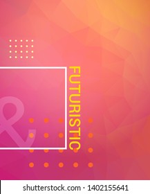 Colorful abstract low poly decoration. Geometric vector background. Modern and futuristic.