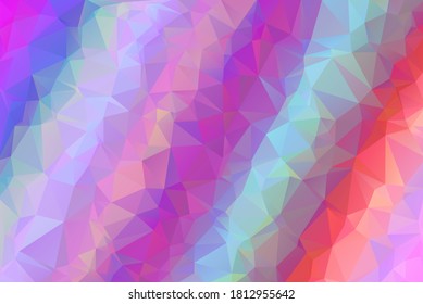 Colorful Abstract Low Poly Geometric Gradient Polygonal Background Vector Illustration