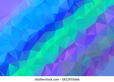 farbige abstrakte, geometrische Gradient-Polygonal-Hintergrund-Vektorgrafik mit niedriger Poly