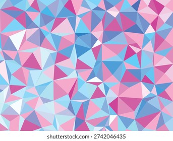 Colorful Abstract Low Poly Geometric Background Pattern