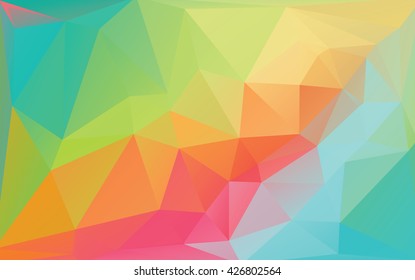 Colorful Abstract Low Poly Vector Background