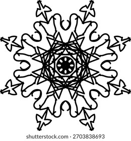 Colorful abstract Mandala visual therapy.