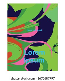 colorful abstract marble book cover