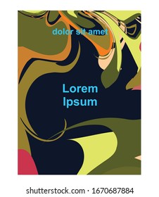 colorful abstract marble book cover