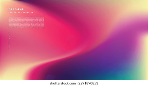 Colorful abstract mesh gradient background template copy space for poster, landing page, banner, pamphlet, leaflet, flyer, or brochure