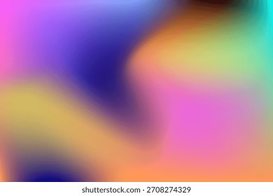 Fondo de degradado de malla abstracta colorida con rosa, púrpura, azul y amarillo