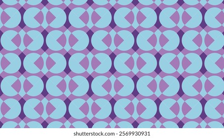 Colorful abstract minimalist background. Seamless vector pattern with simple geometric shapes.