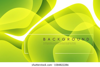 Colorful abstract minimalist vector background with liquid bubble shapes.