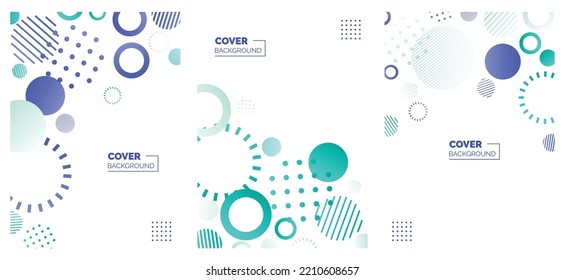 Colorful abstract minimalistic style poster. memphis geometric background. cover template. creative pattern Vectors