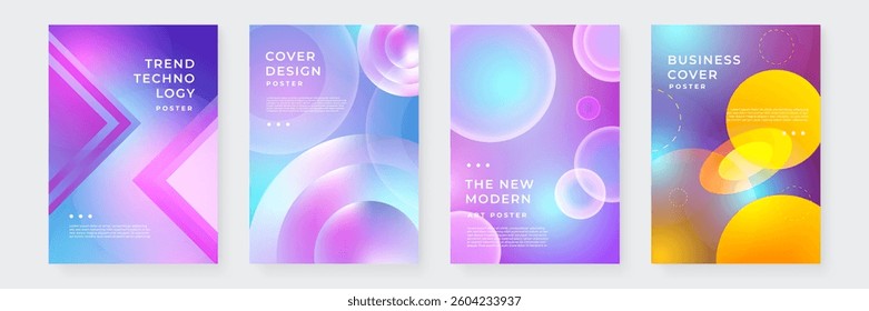 Colorful Abstract Modern Cover Poster Design Background Collection