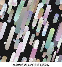 Colorful abstract modern gradient background with seamless rounded stripe pattern - vector design