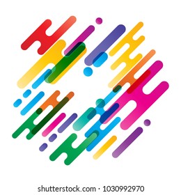 colorful abstract modern shape, vector design elements