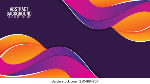 Colorful abstract modern wave background