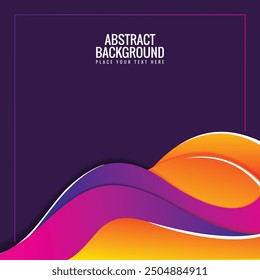 Colorful abstract modern wave background
