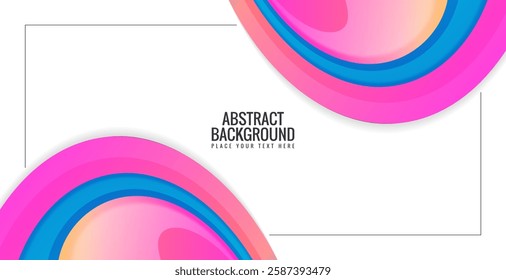 Colorful abstract modern wave background