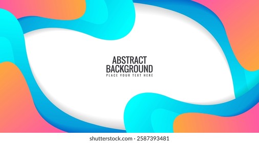 Colorful abstract modern wave background