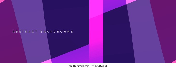 Colorful abstract modern wide banner with geometric shapes. Vector illustration colored background for cover, wallpaper, brochure, card, book, banner or poster.