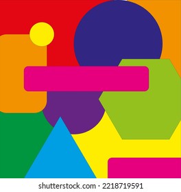 colorful abstract mosaic background with geometric shapes