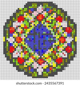 Diseño de mosaico abstracto colorido.