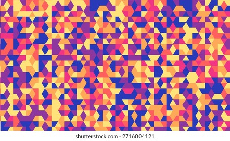 Farbiges abstraktes Mosaikmuster Hintergrund mit lebendiger geometrischer Textur