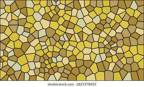 Colorful abstract mosaic pattern with irregular polygonal shapes in warm tones