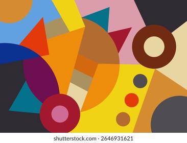colorful abstract mural art for wall decoration