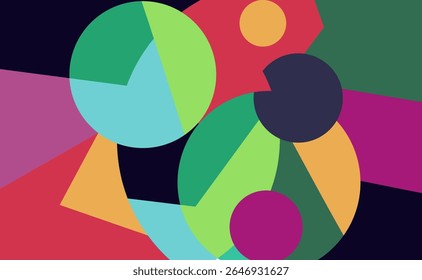 colorful abstract mural art for wall decoration