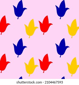 Naturaleza colorida y abstracta, sin fisuras. Fondo rosa. Fondo maximalista.