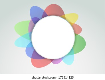 Colorful abstract notifier. Vector illustration