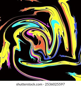 Colorful abstract on black background suitable for your background 