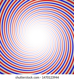 Colorful abstract optical art swirling pattern. Vector illustration. 