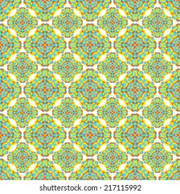 Colorful abstract optical illusion seamless vector pattern design. Wallpaper, background modern design
