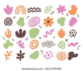 Colorful Abstract Organic Shape Inspired by Nature