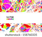 Colorful abstract of paint stains 