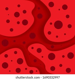 COLORFUL ABSTRACT PAPER CUT WITH CIRLCE FOR WALLPAPER BACKGROUND. COVER DESIGN. VECTOR ILUSTRATION