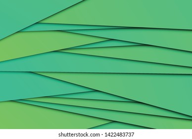 Colorful abstract papers, vector illustration