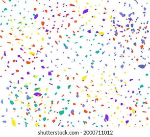 Colorful abstract party background. Confetti texture pattern. Splash of bright color decoration. Good for banner, backdrop, wallpaper, textile.