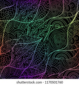 Colorful abstract pattern. 60s hippie psychedelic art. Gradient