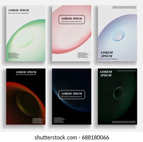 Colorful abstract pattern background with line texture for business brochure cover design with geometric halftone gradients