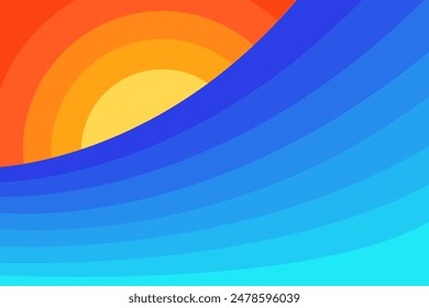 colorful abstract pattern background. template summer sea beach concept. vector illustration