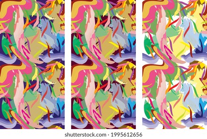 colorful abstract pattern- background, texture, fabric pattern, texture, wallpaper, wrapping paper pattern, floor carpet pattern, cushion cover, textile